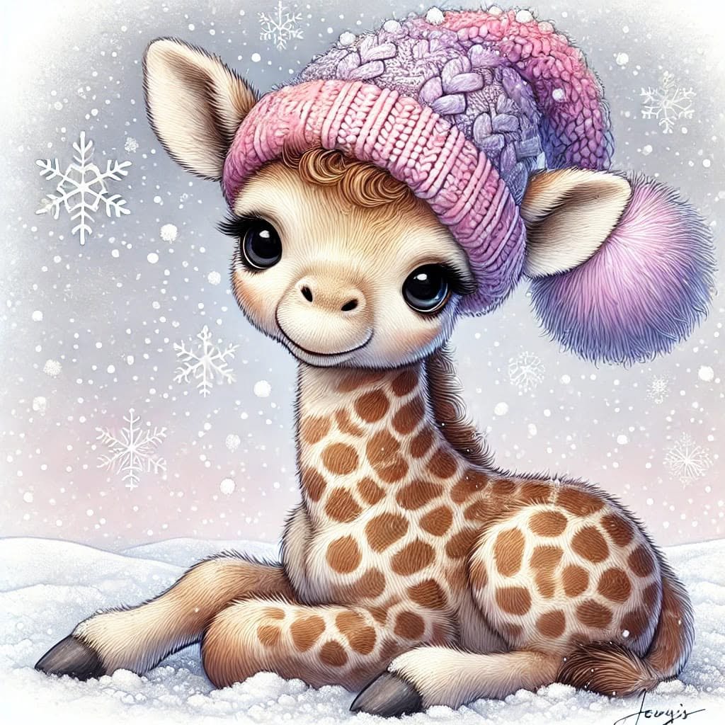 Winter Giraffe