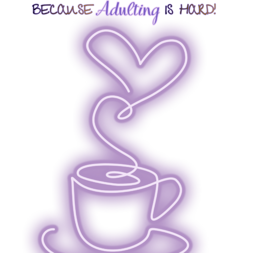 Coffee Neon Glow: Coffee vs. Adulting