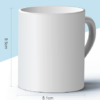 Classic Ceramic Coffee Mug: 11oz Blank