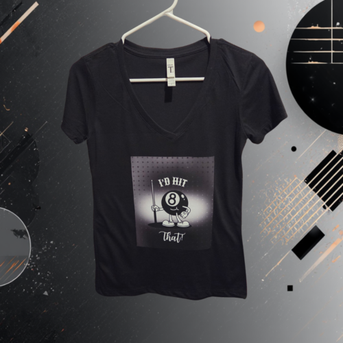 "I'd Hit That" Custom Graphic V-Neck Tee – Personalized Apparel Series