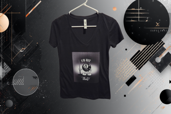 "I'd Hit That" Custom Graphic V-Neck Tee – Personalized Apparel Series